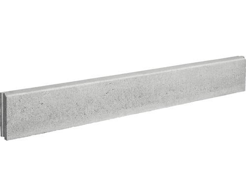 Betonnen gazonrand grijs afgeschuind aan beide zijden 100 cm x 5 cm x 15 cm