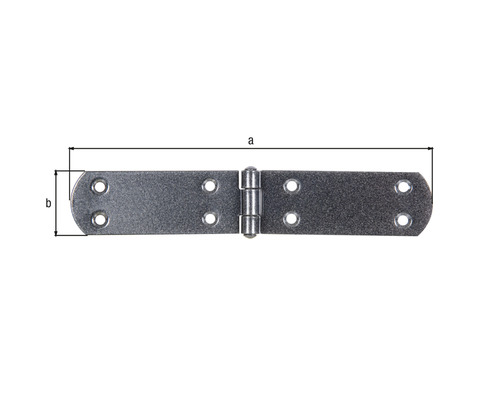 Duravis kastscharnier 195x35x2 mm zwarte diamant 1 stuk