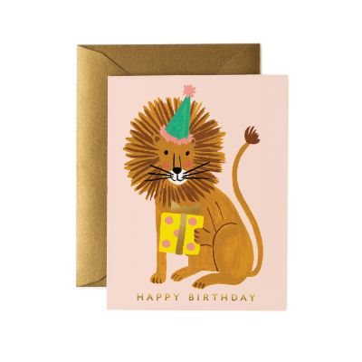 Lion Birthday Card