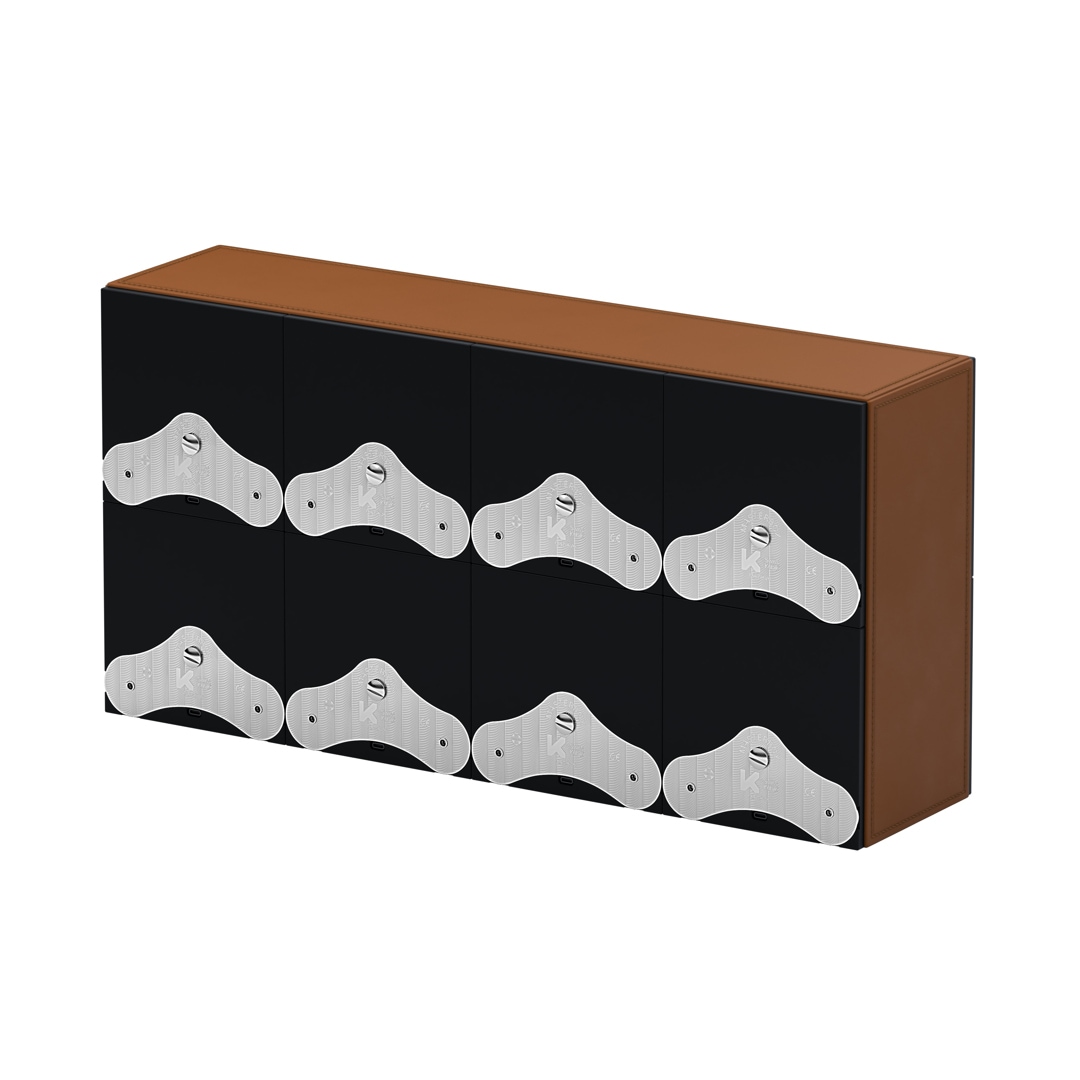 SwissKubik Masterbox Leder Cognac - 8 Uhren
