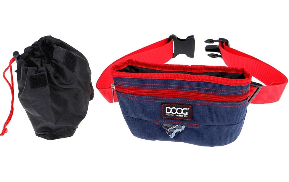 Treat Pouch L Navy / RotHochwertiger Leckerlibeutel mit herausnehmbarem Innenfutter