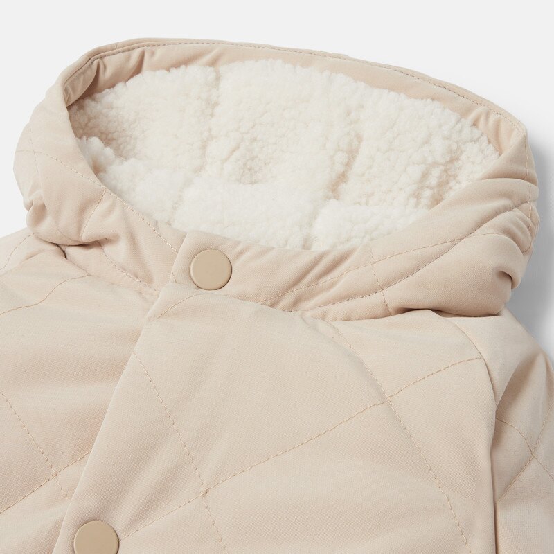Manteau matelassé doublé à capuche beige mixte Absorba Beige