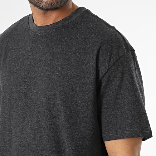 Tee Shirt Oversize Large TB1778 Gris Anthracite Chiné