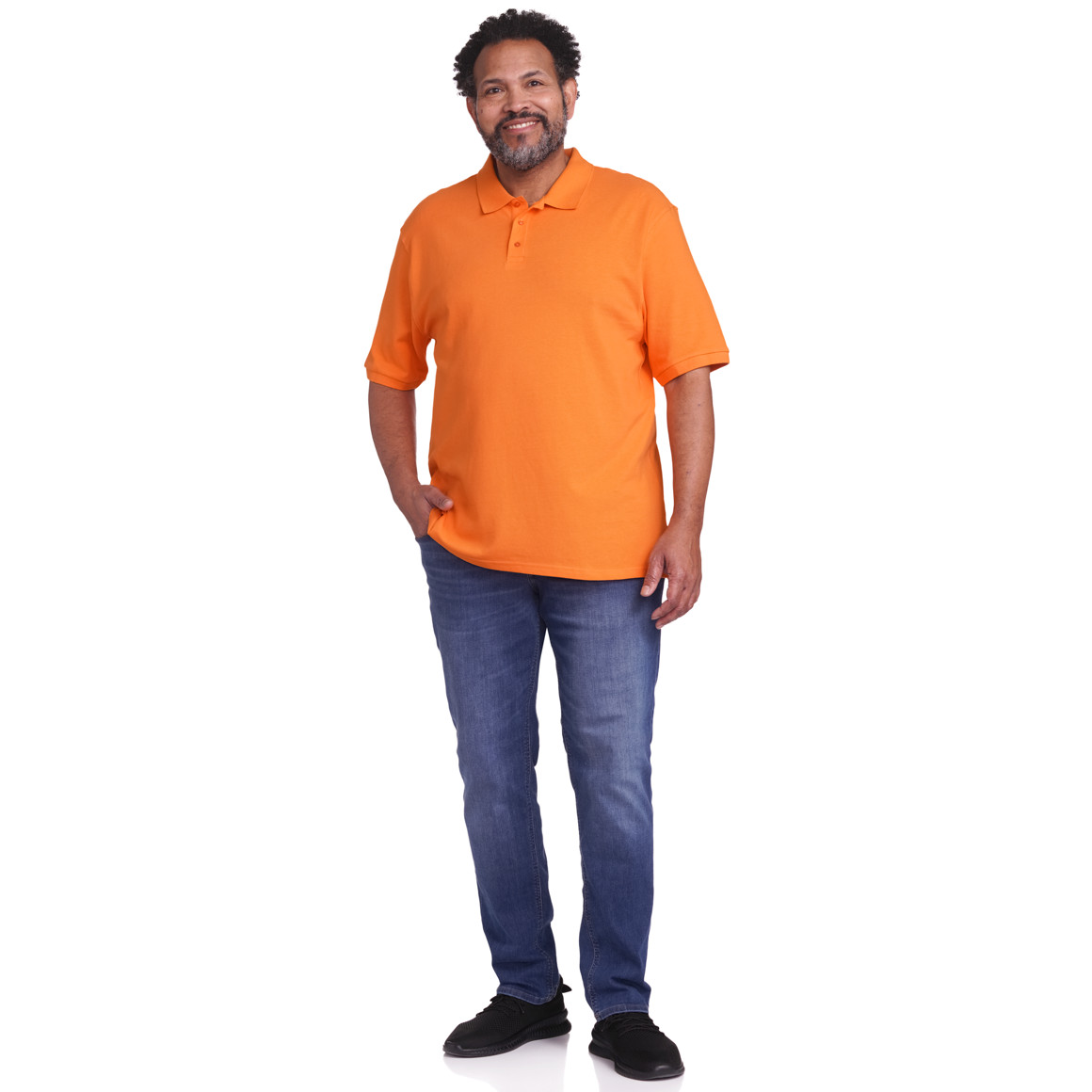 VanVaan Herren Poloshirt in Piqué-Qualität orange