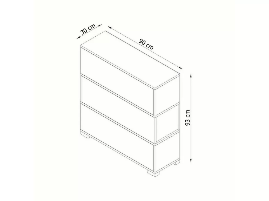 Meuble à chaussures Baten, Meuble à chaussures, Armoire d'entrée polyvalente, Rangement pour chaussures, 90x30h93 cm, Blanc et Noyer