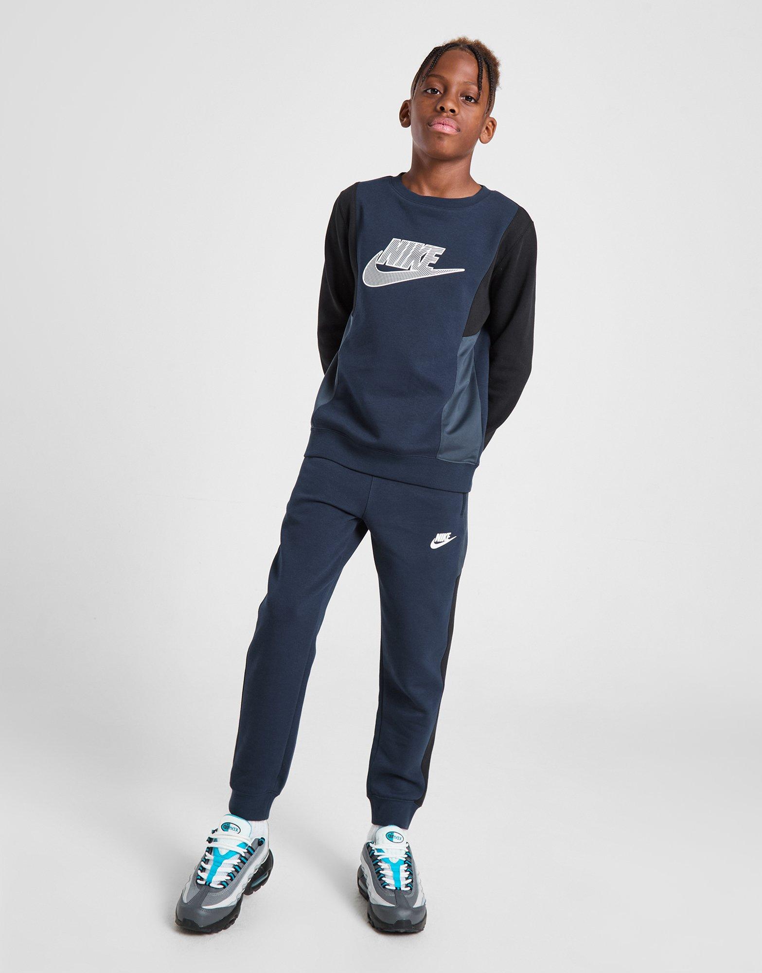 Nike Hybrid Fleece Crew Neck Sweatshirt Junior
