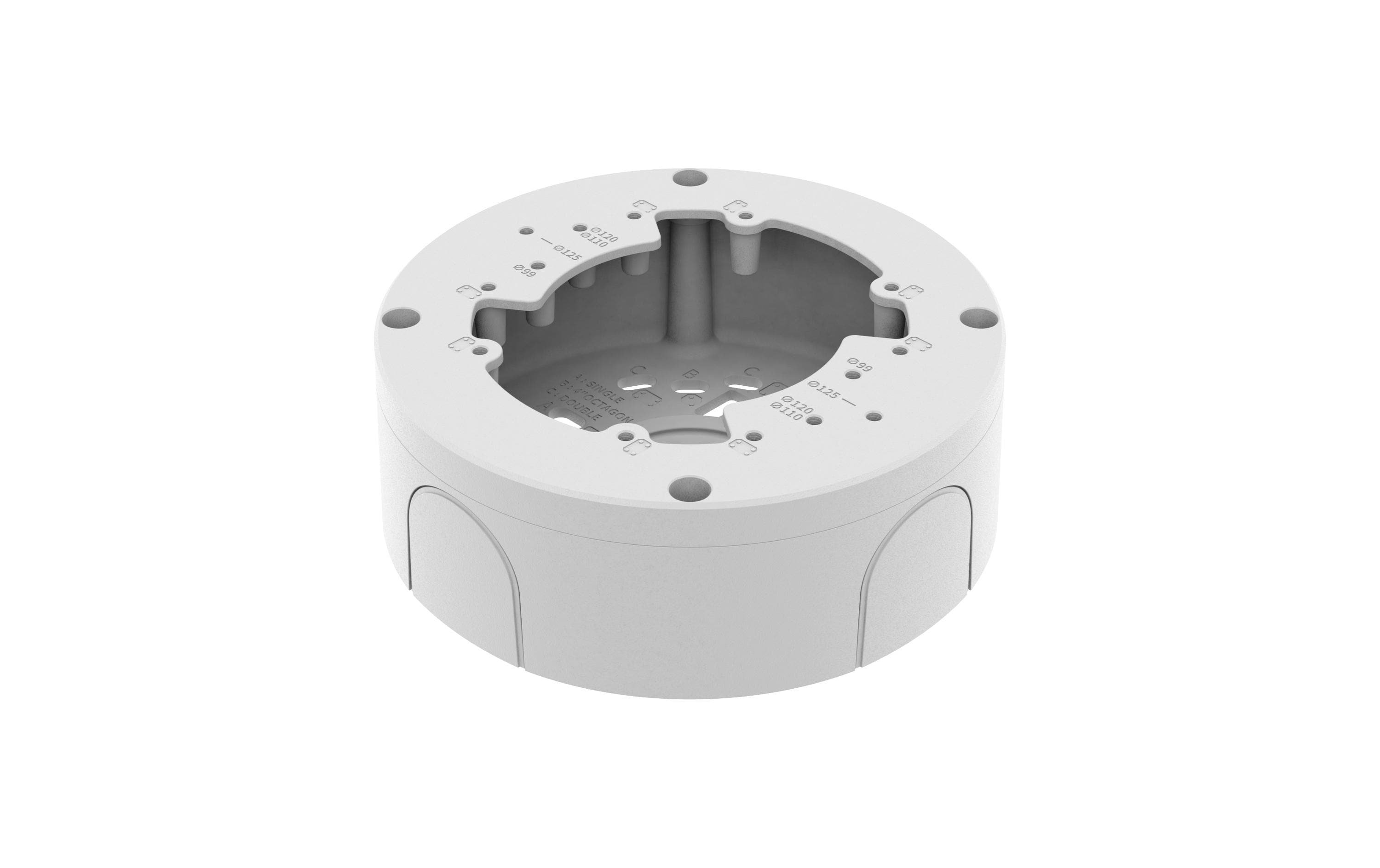 Anschlussbox SBV-140BW Weiss 1 StückMontagehalterung für diverse Hanwha Vision Kameras