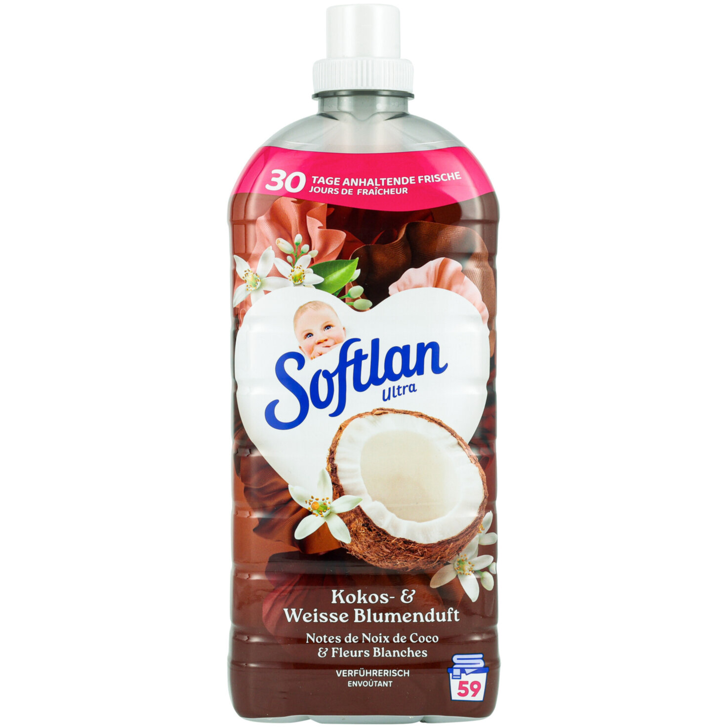 Softlan Kokos & weisse Blumenduft 59 Waschgänge