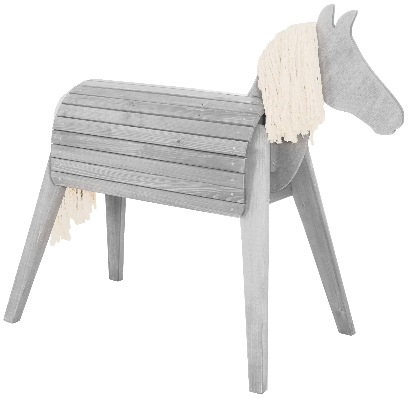 roba® Holzpferd »Spielpferd« Gartenpferd, HxBxT: 123 x 65 x 153 cm, Sitzhöhe: 89 cm