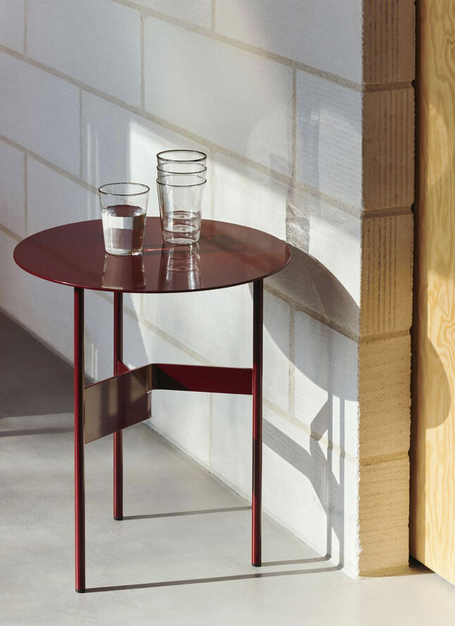 Hay Shim Coffee Table-Ø45 x H51-Bordeau