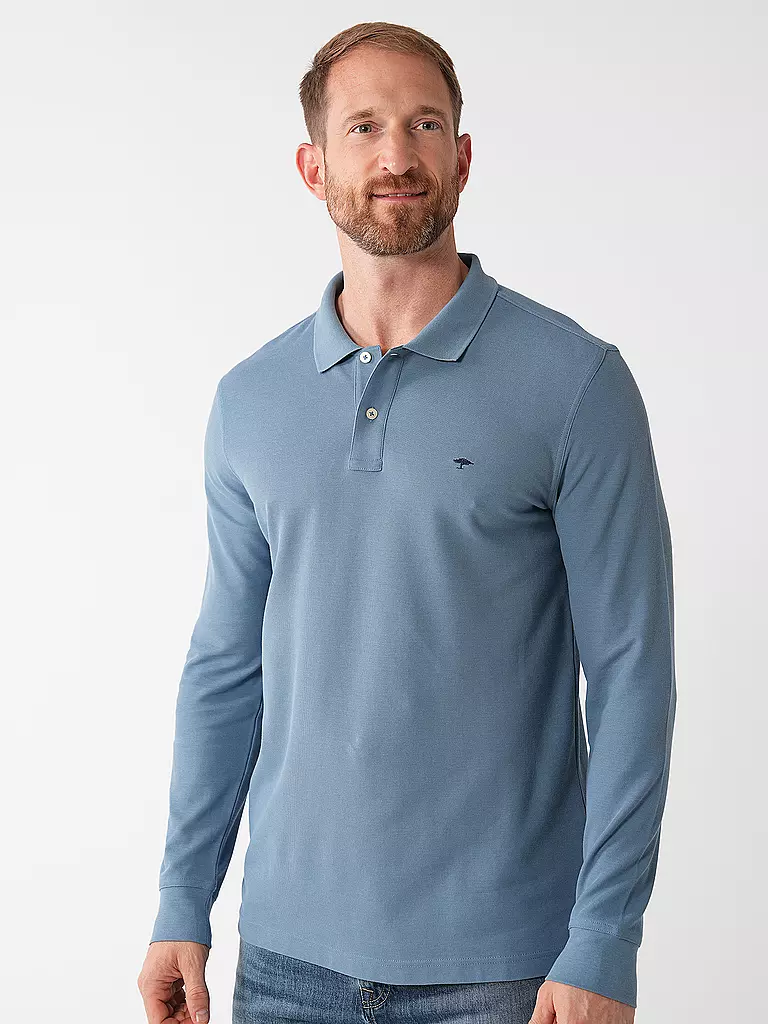 FYNCH HATTON Poloshirt hellblau