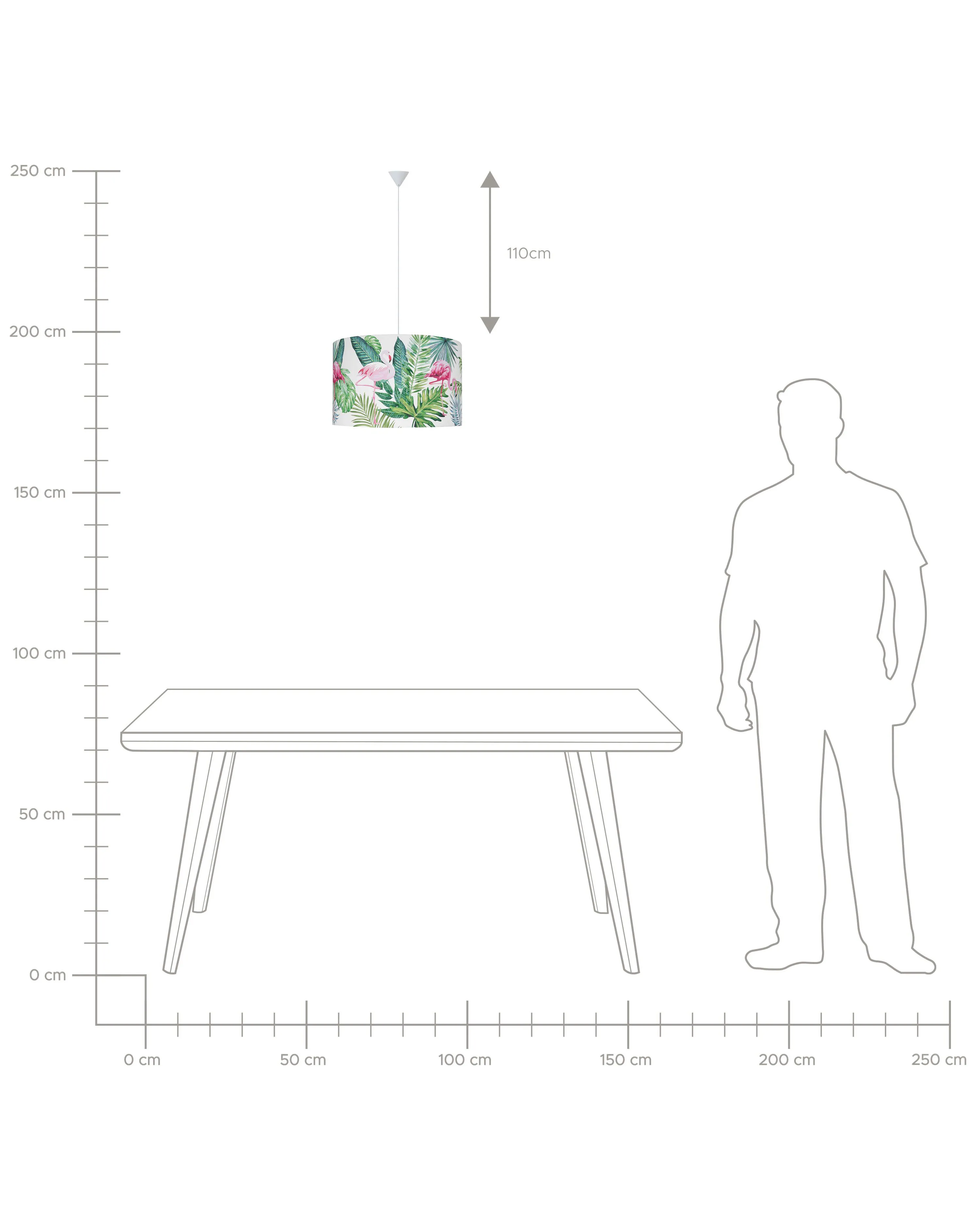 Hanglamp FLAMINGO Meerkleurig