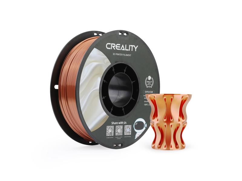 Creality Filament PLA, Silk Kupfer, 1.75 mm, 1 kg 1.75 mm PLA Filament für 3D Drucker