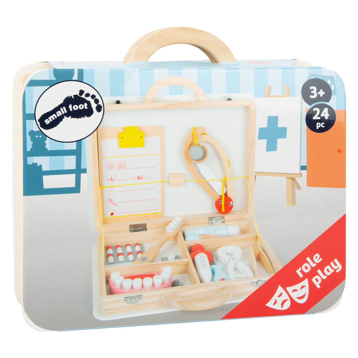 Small Foot-Houten Dokter en Tandarts 2in1 Set in Koffer