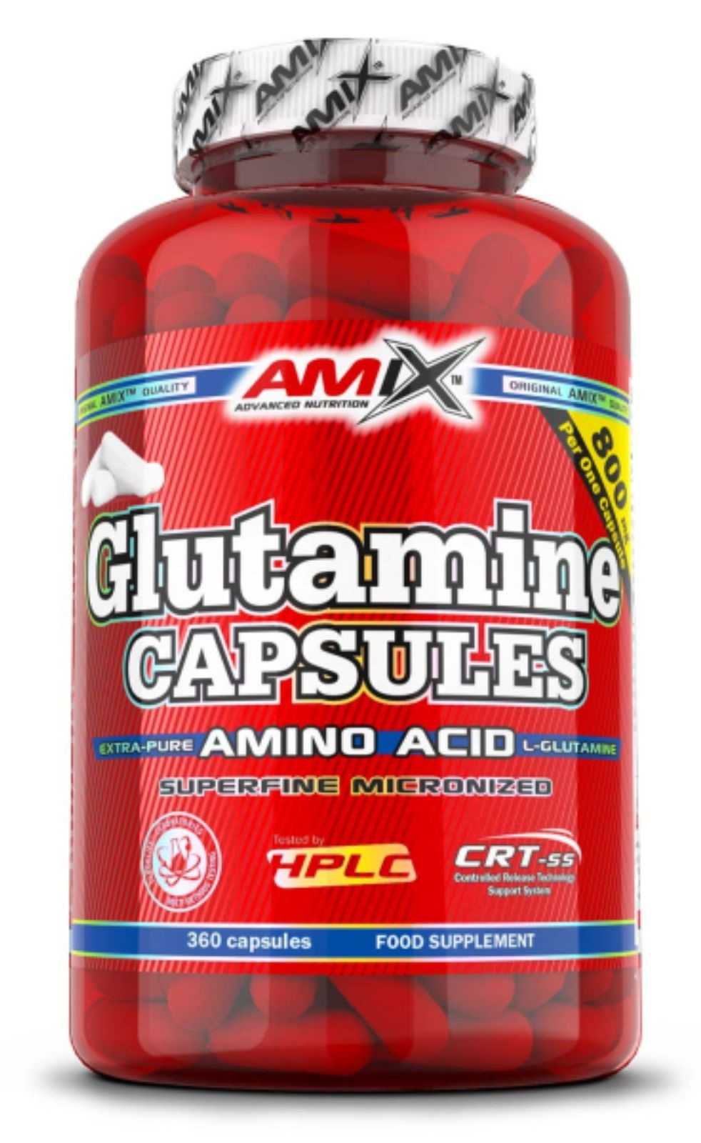Amix Glutamina 360 cápsulas