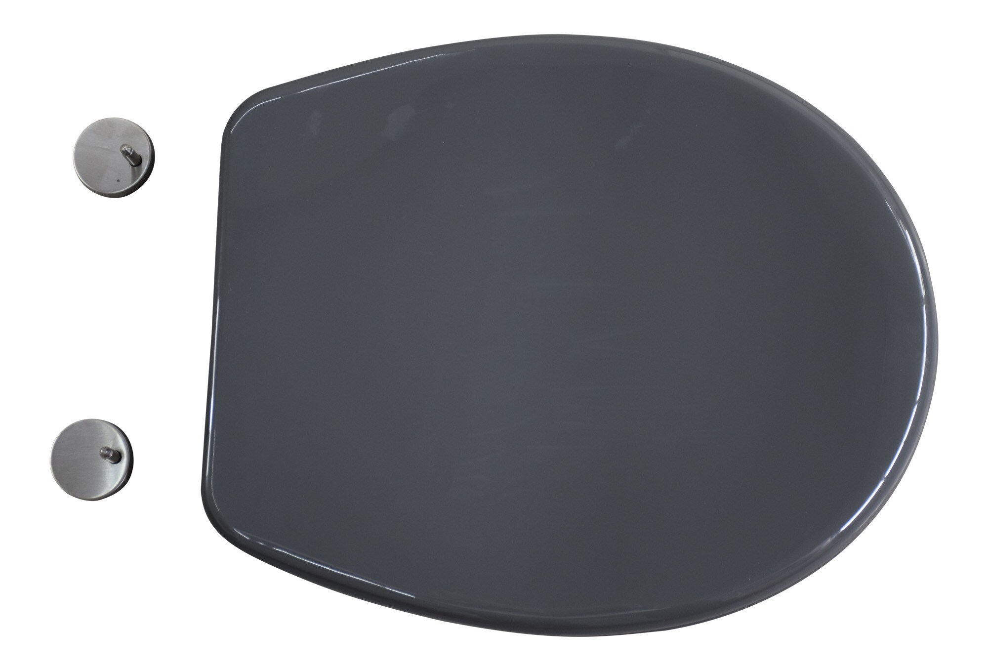 Jet-Line WC Sitz Deckel Toilettensitz Softclose anthrazit Jet-Line Klobrille Bad Click Toilettendeckel WC Bad