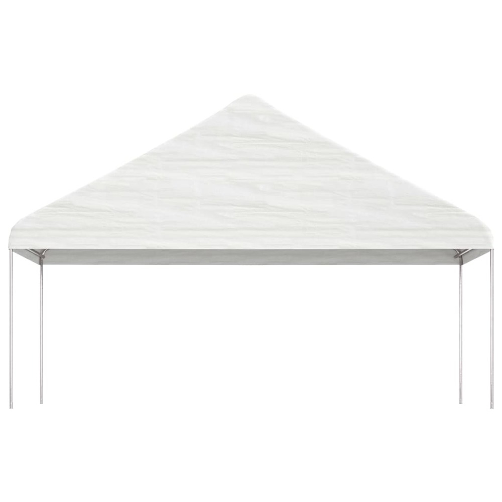Belvédère avec toit blanc 20,07x5,88x3,75 m polyéthylène