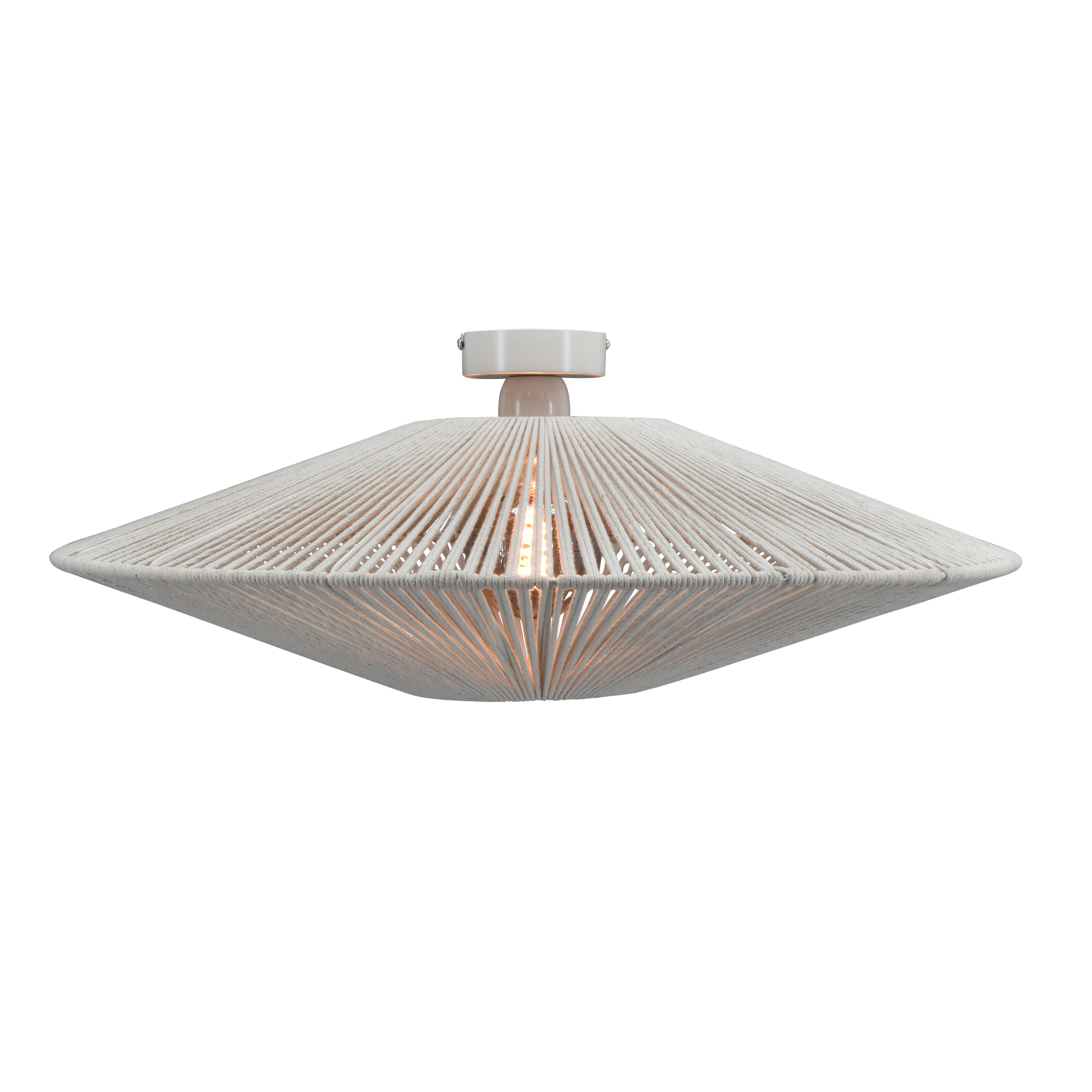 Wand / plafondlamp Owen beige large