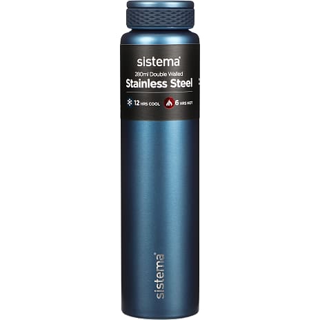 Sistema rustfri stålflaske (280ml) - flere varianter - assorteret