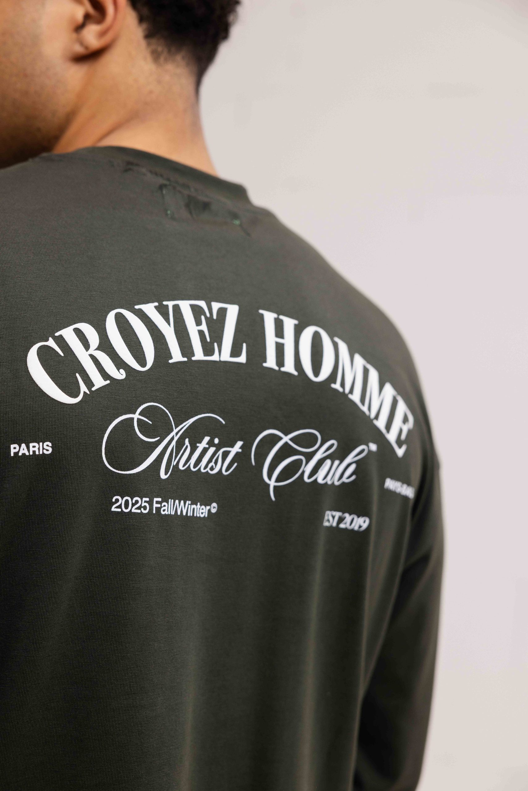 Croyez Artist Club Longsleeve T-Shirt Heren Donkergroen