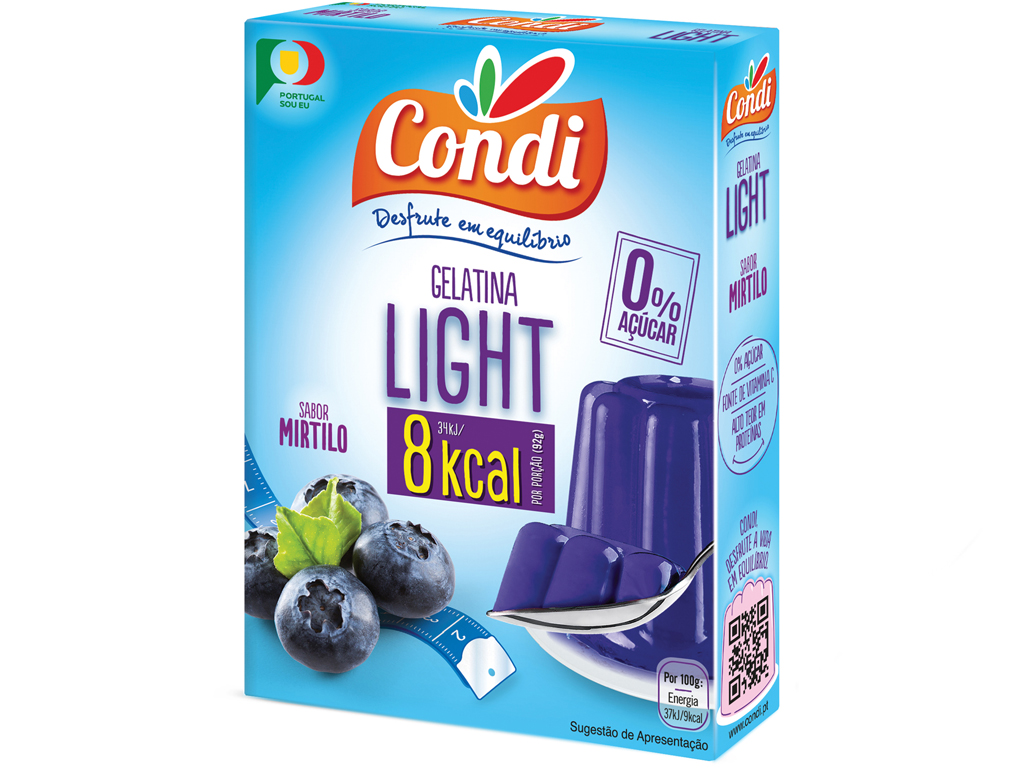 GELATINA CONDI MIRTILO LIGHT 2X15G