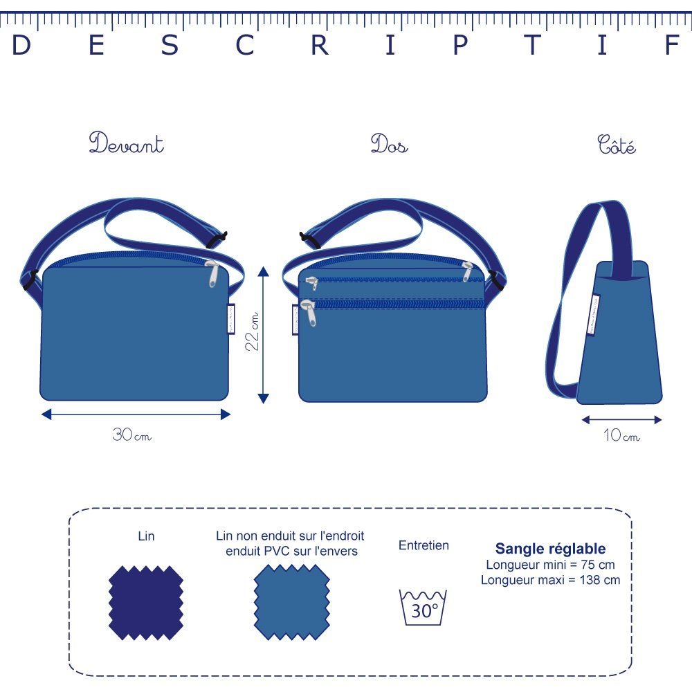 Base Sac Grande Besace Lin Laurier