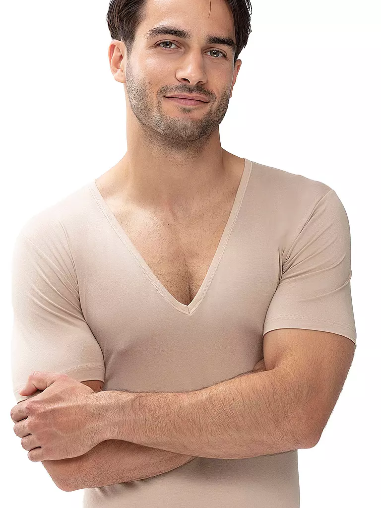 MEY T-Shirt Slim Fit beige