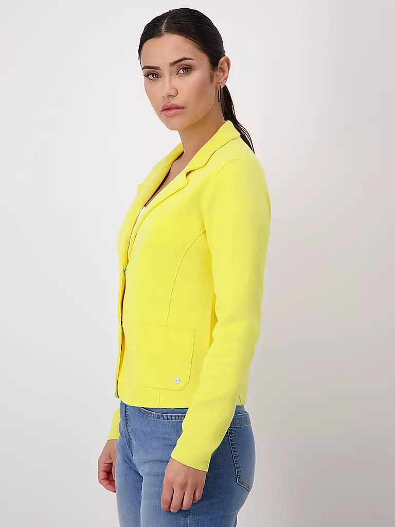 MONARI Jerseyblazer gelb