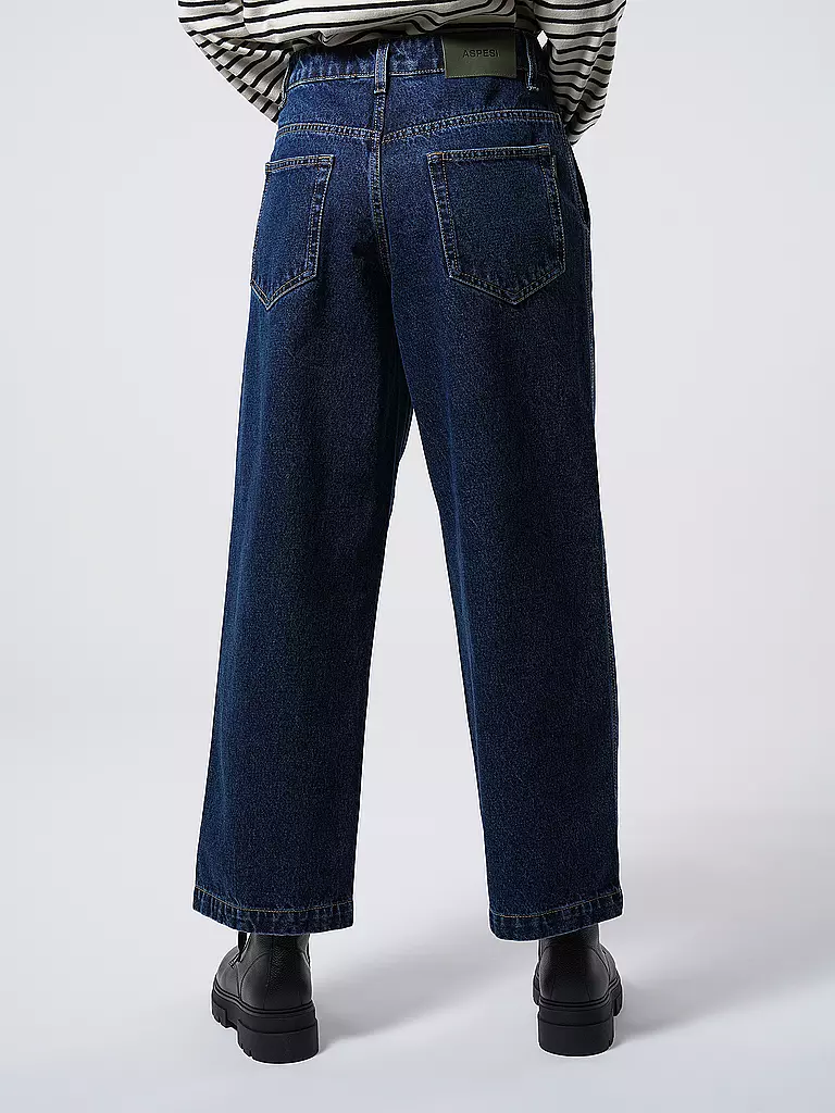 ASPESI Jeans Wide Fit dunkelblau