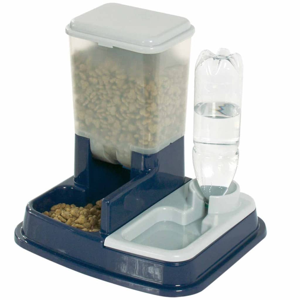 Dispensador de água e ração para animais de estimação FLAMINGO Duo Max, azul 5344046