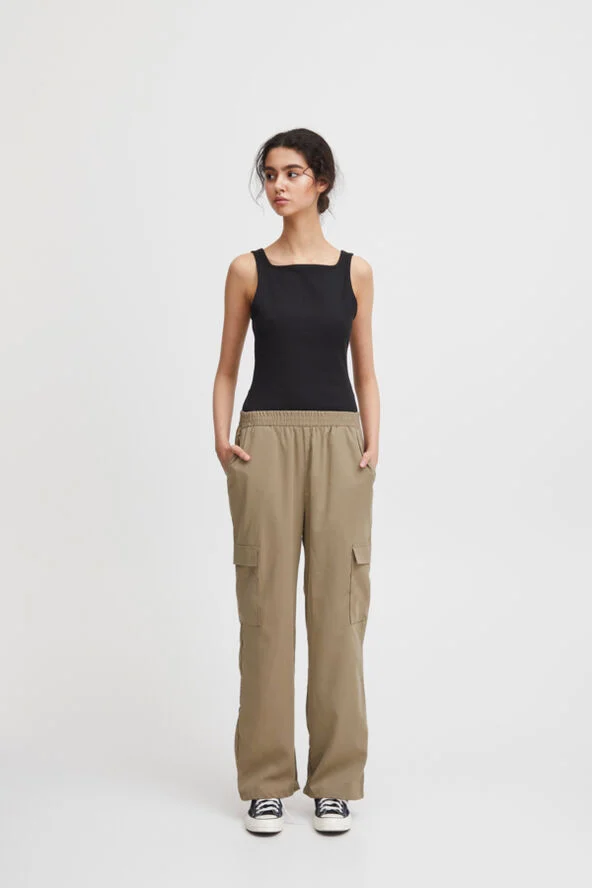 ICHI IXKECIA PA Khaki as cut