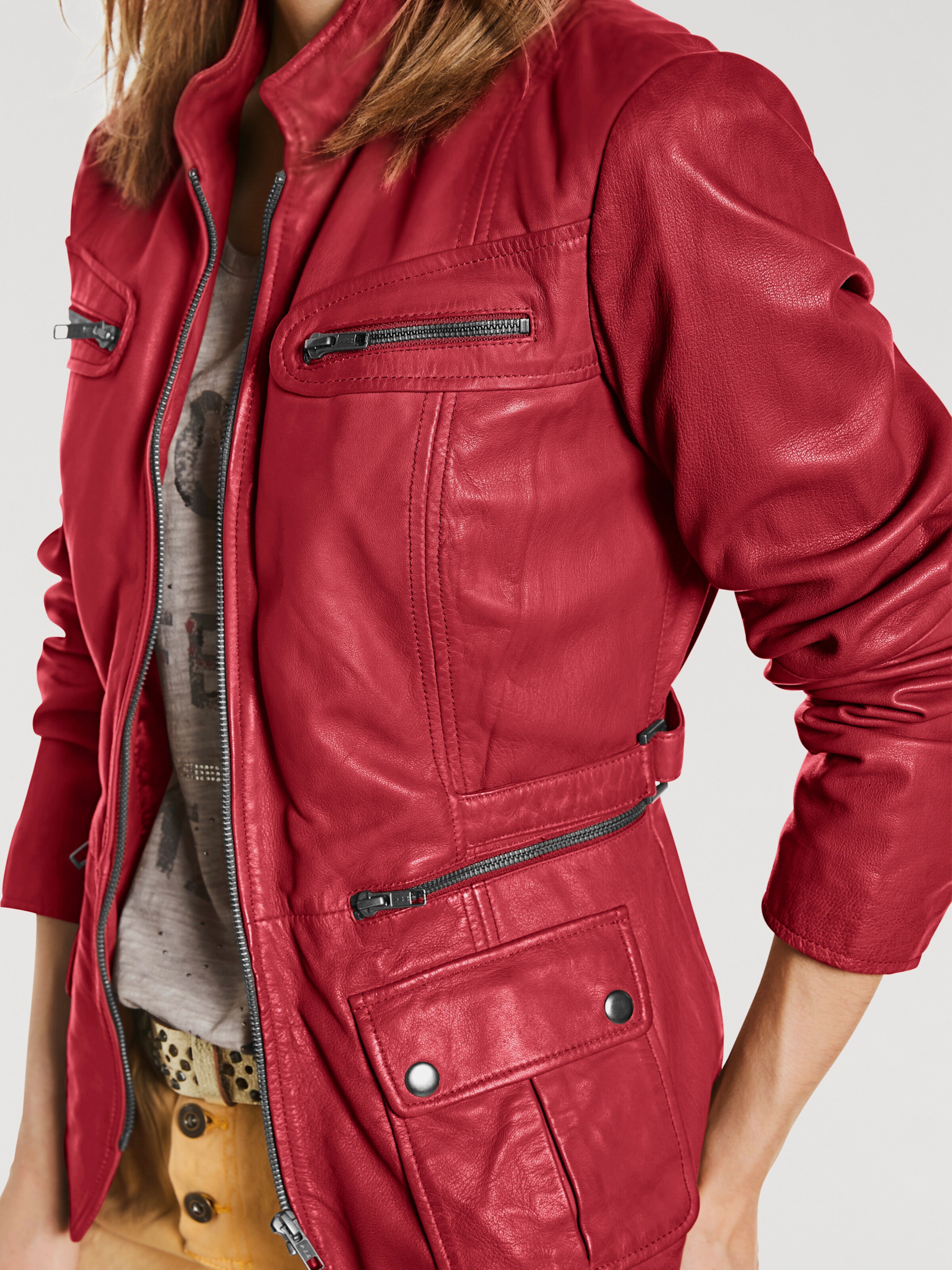 Leder-Jacke