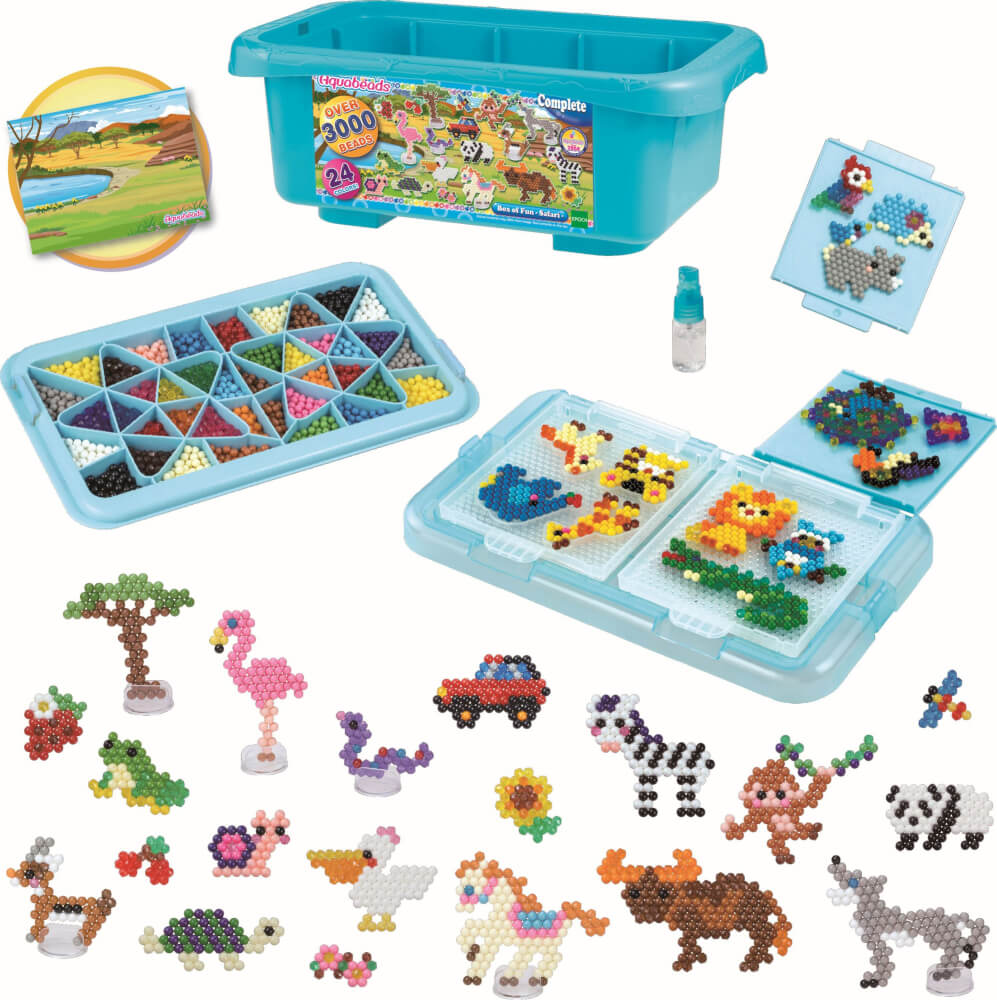 EPOCH Aquabeads 32808 Mega Bastelbox Safari 3000 Stück
