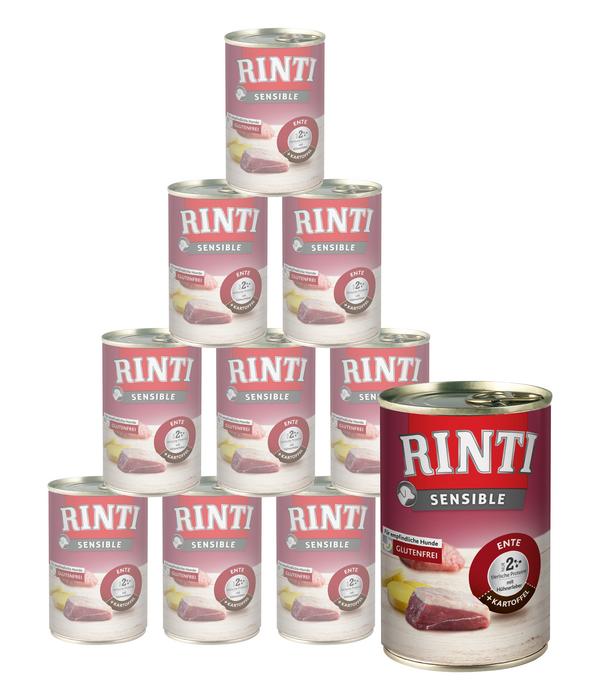 Rinti Sensible Nassfutter für Hunde, 12 x 400