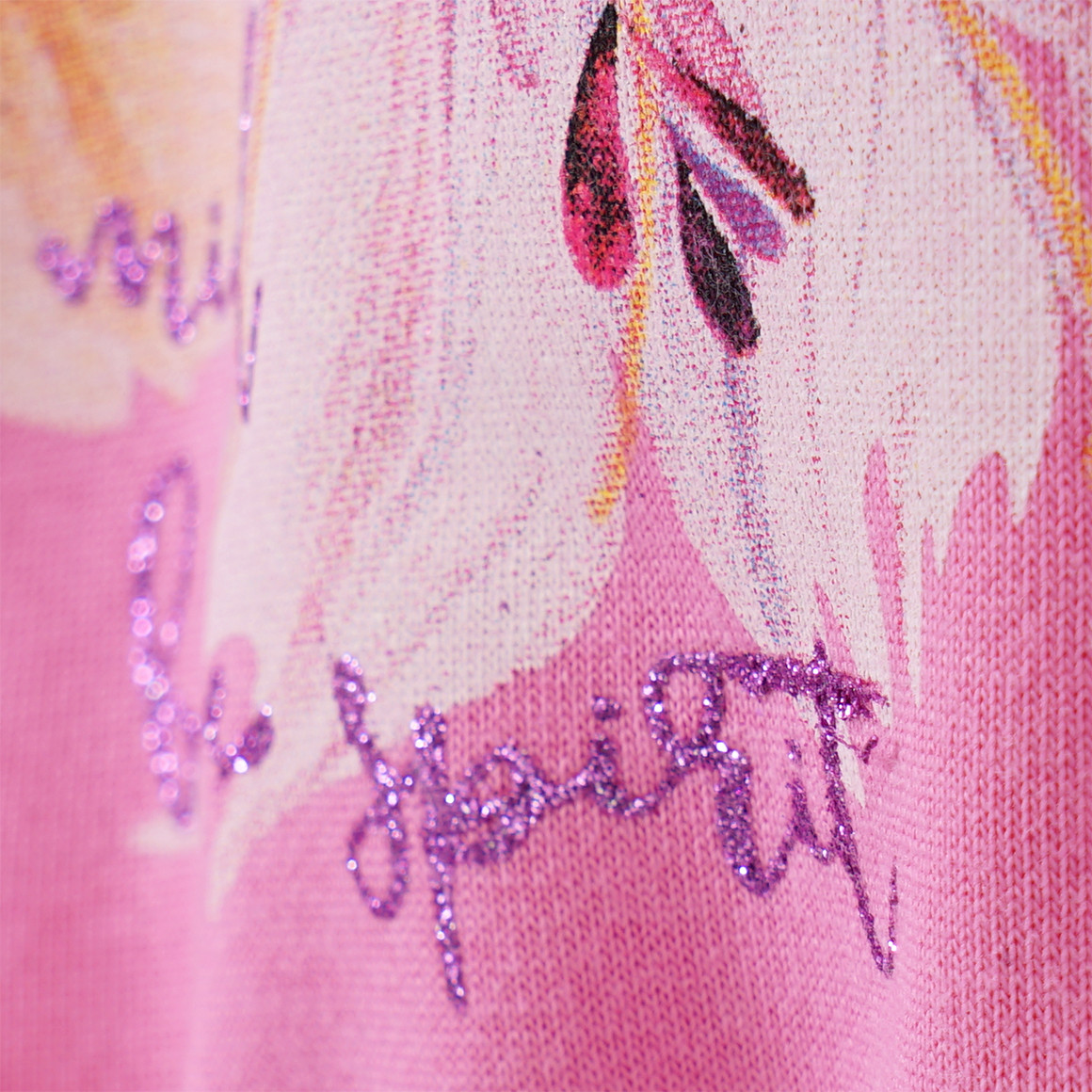 Yigga Mädchen Sweatshirt mit Pferde-Motiv pink