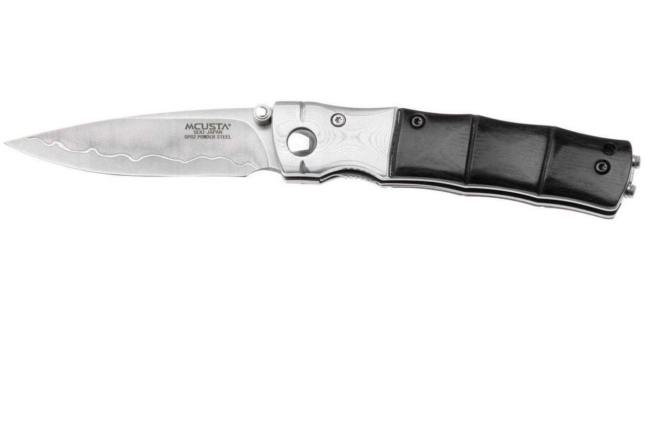 Mcusta MC-146G Shinra Mixture Bamboo, black pakkawood, herenmes