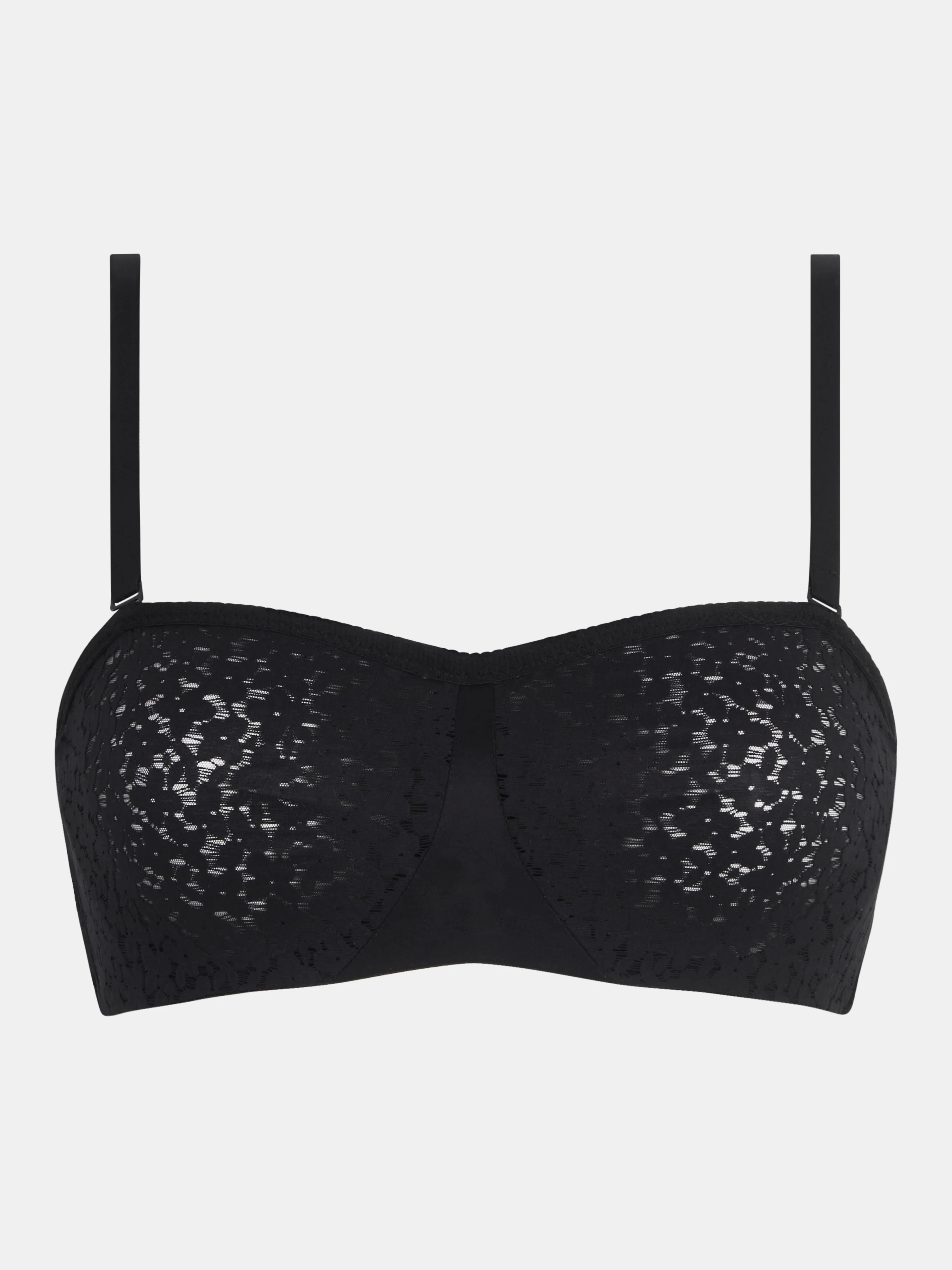 NORAH - Soutien-gorge bandeau en dentelle | Noir