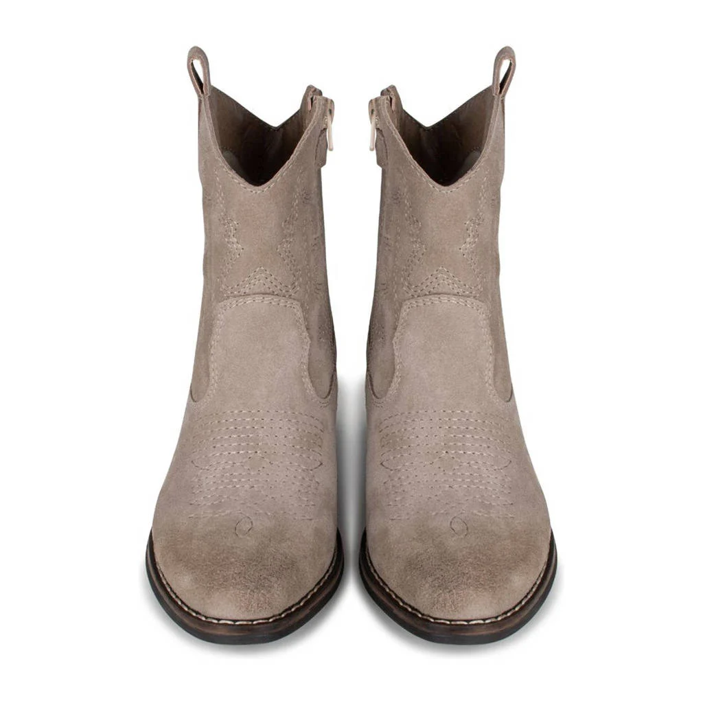 PS Poelman Bilasuède cowboylaarzen beige