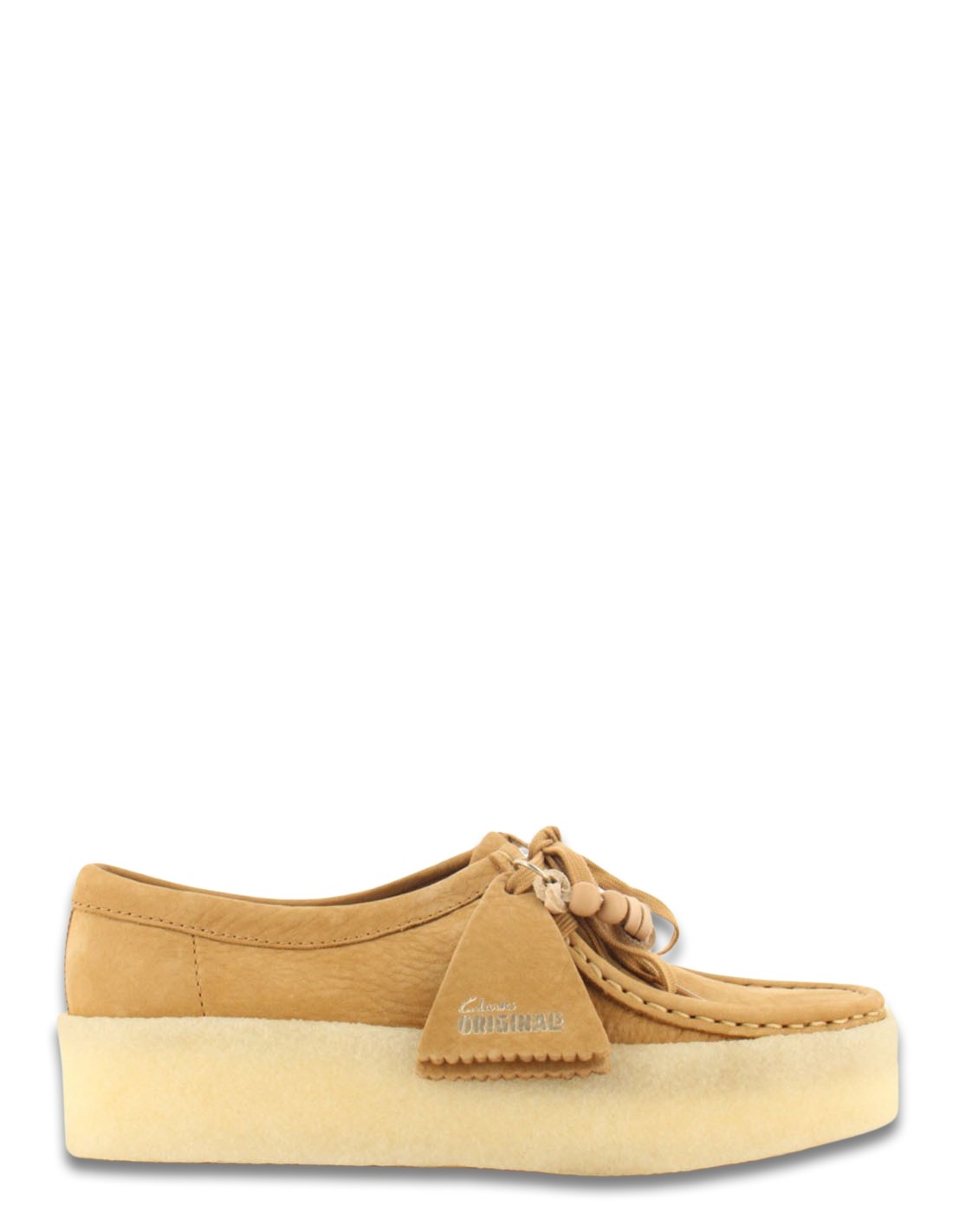 clarks Derbies Femme Wallabee Cup Mid Tan Daim