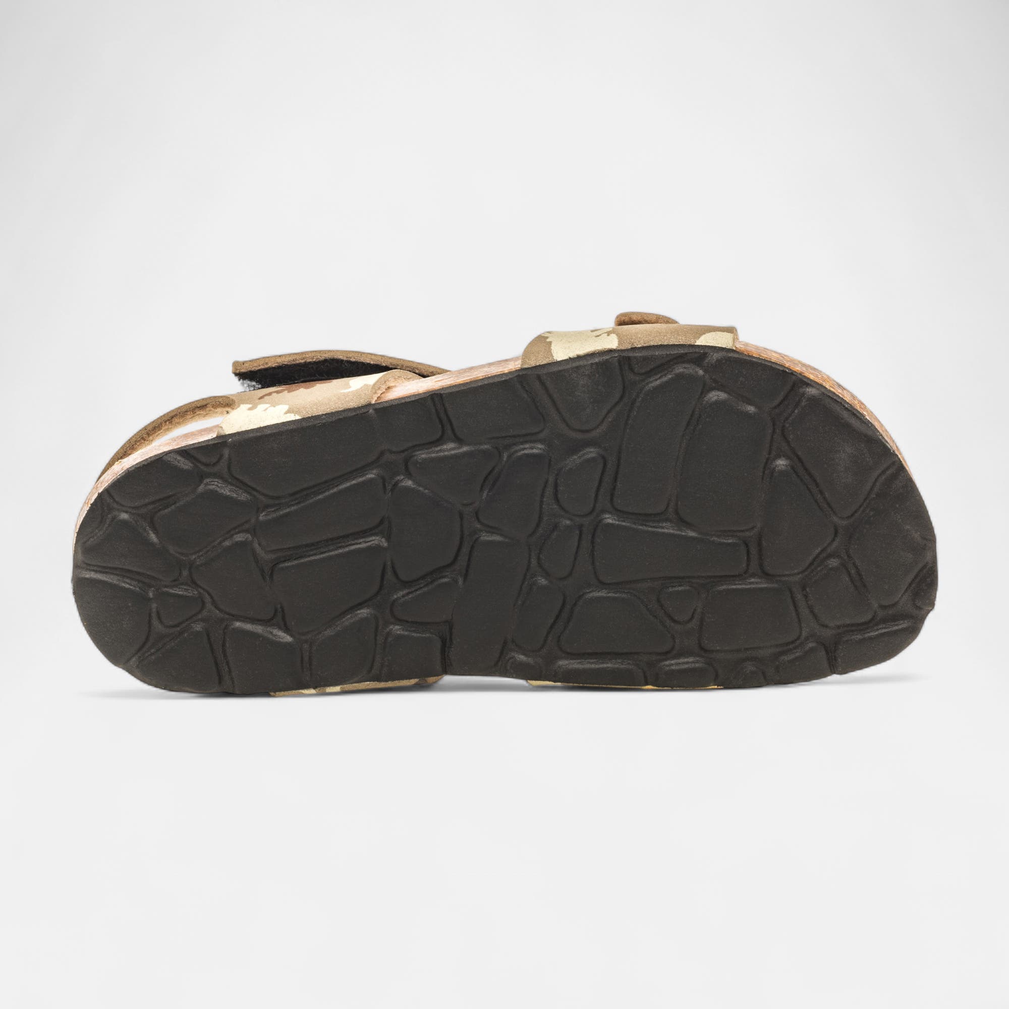 Mules semelle liège Garçon taupe