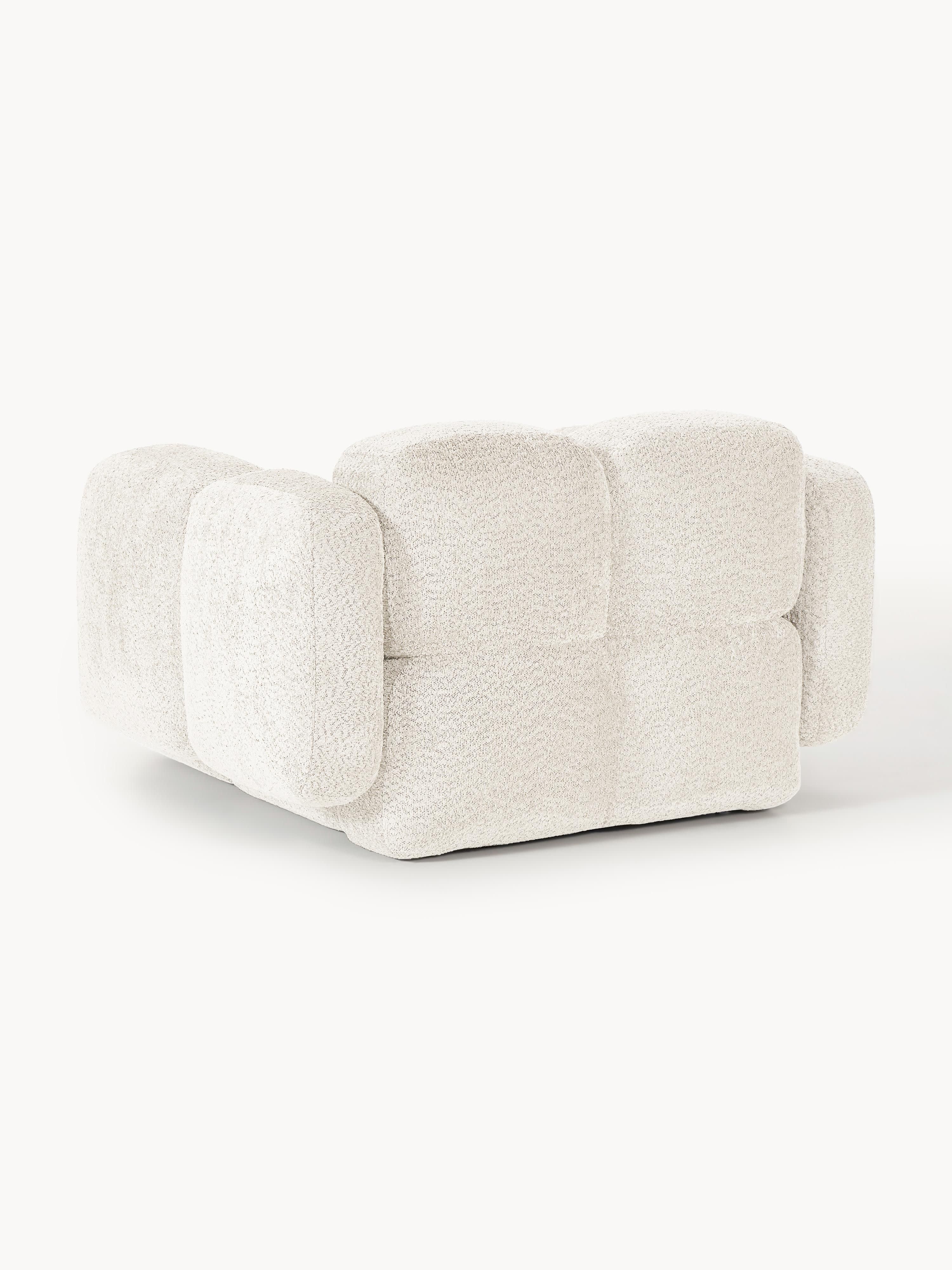 Loungefauteuil Tayla van teddy bouclé