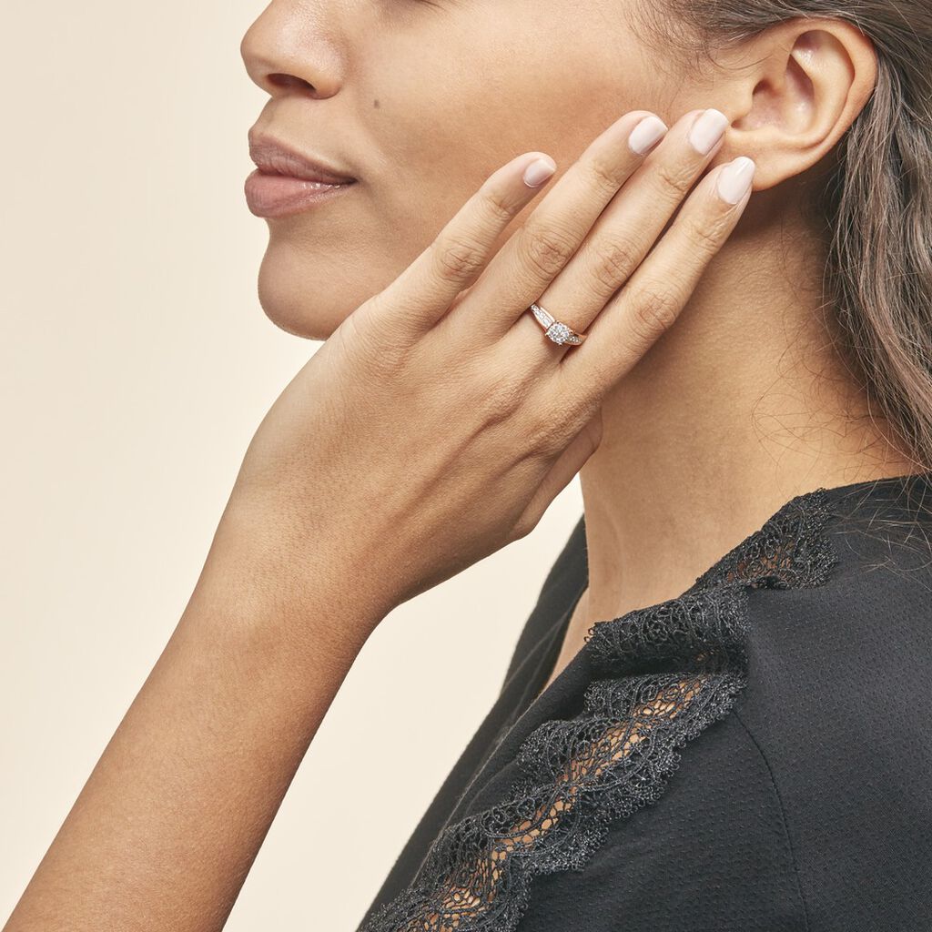 Bague Celia Or Rose Diamant