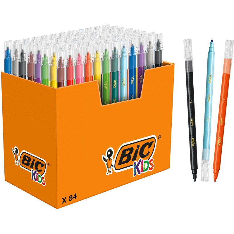 Feutre Bic Kids Visa - Boite de 84