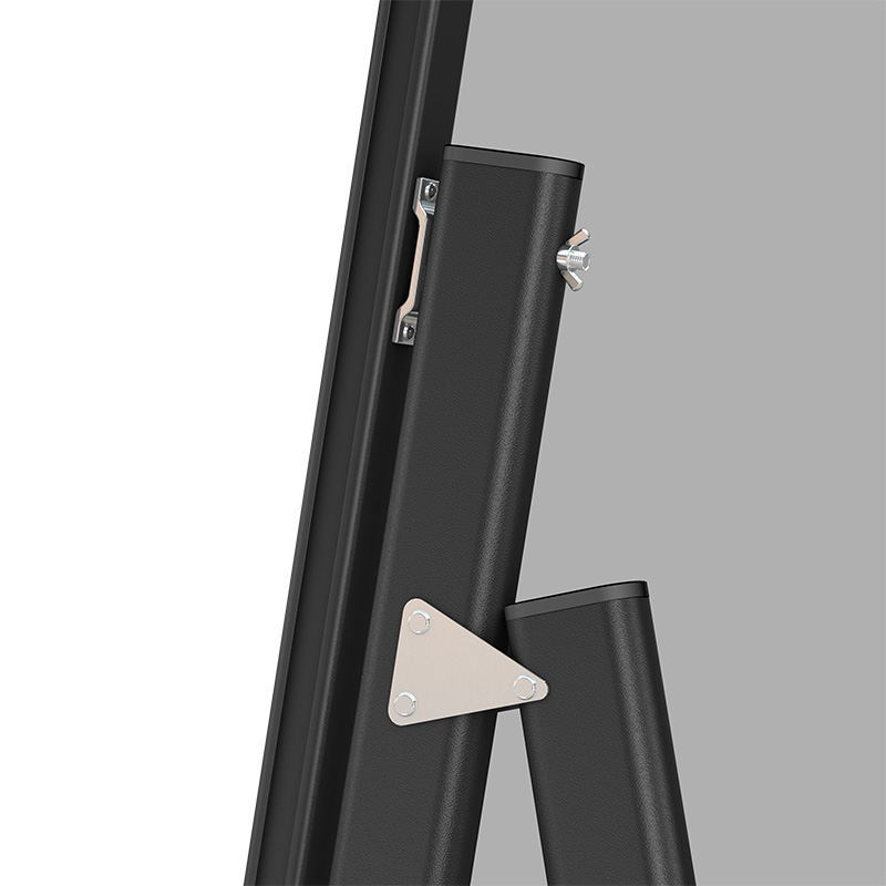 Whiteboard op statief - Magnetisch - 150x120 cm - Zwart