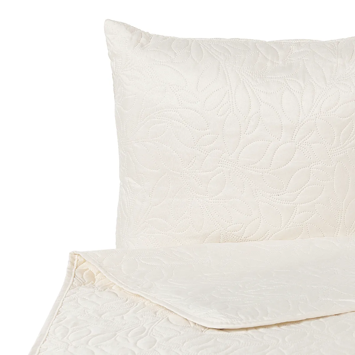 Beliani Couvre-lits avec Coussins RUDKHAN Crème