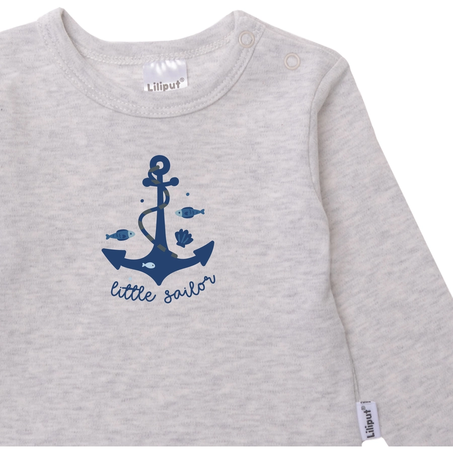Liliput Langarmshirt Little Sailor weiss-grau
