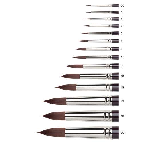 WINSOR & NEWTON™ GALERIA Acryl-Pinsel, rund, kurzer Stiel