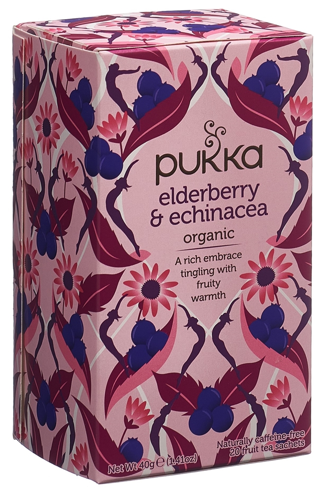 PUKKA Baie de Sureau & Échinacée Tee<br>20 Stück, Beutel, TEES, Bio