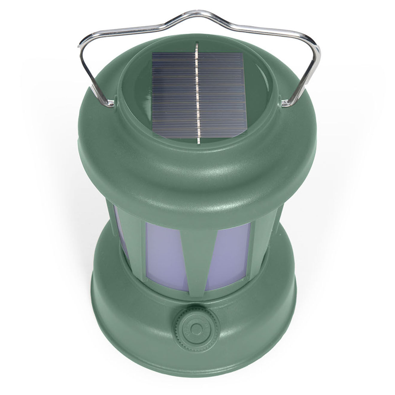 Livoo Lampe solaire sans fil verte - 11x11x15 cm