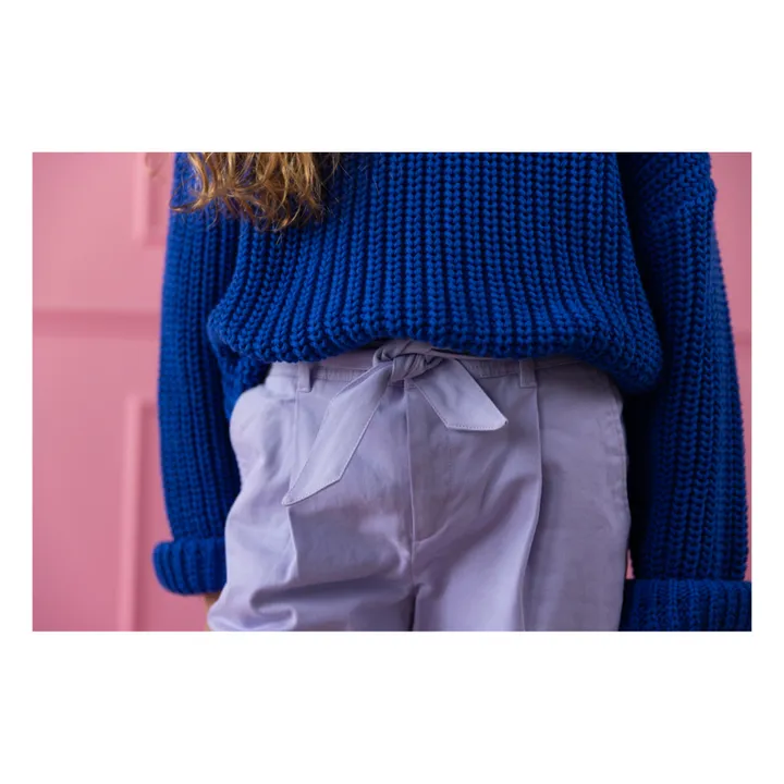 Yuki Pantalon Chino Coton Bio | Lilas